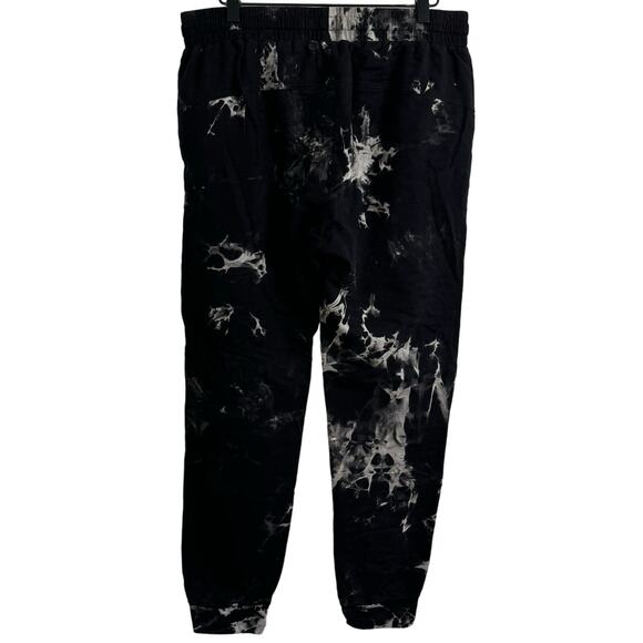 Posh Kiddos Adult Joggers Black Tie Dye Size Large New - Picture 5 of 5